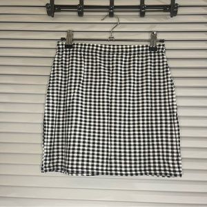 Boohoo Gingham Mini Skirt